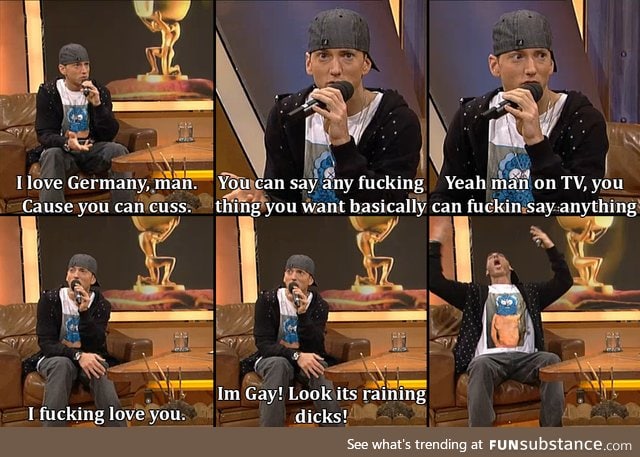 Eminem likes to swear