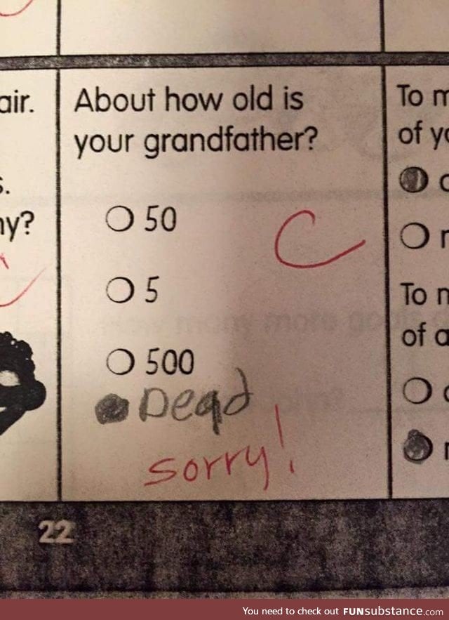 How old is your grandfather?