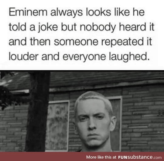 Eminem's Serious Look