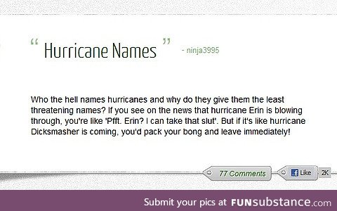 Another strong hurricane gonna strike the US