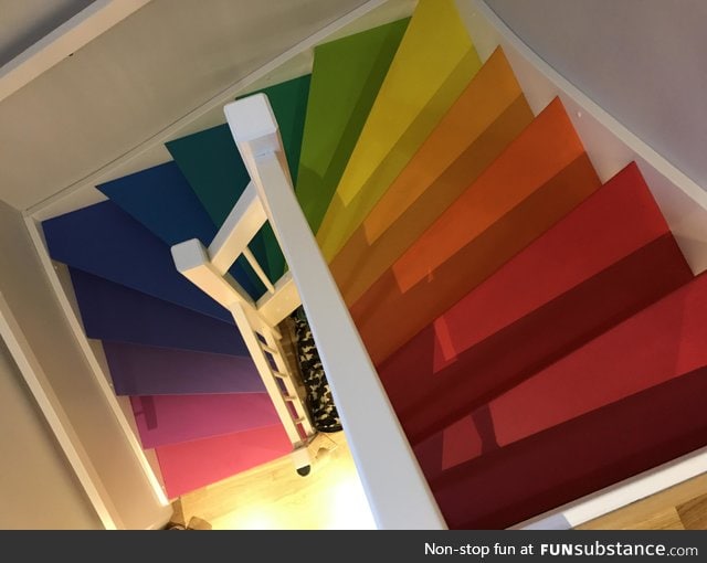 Color palette staircase