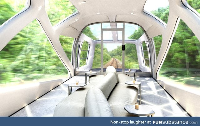 Luxury train in Japan