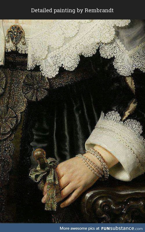 Look at the detail!! (portrait by Rembrandt, 1639)