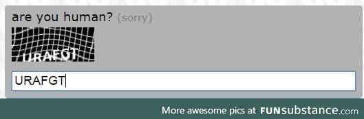 A rather rude Captcha
