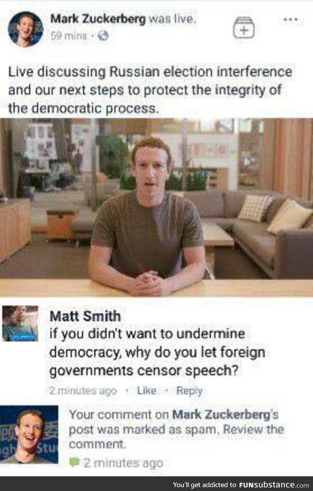 Zuckerberg discusses democracy