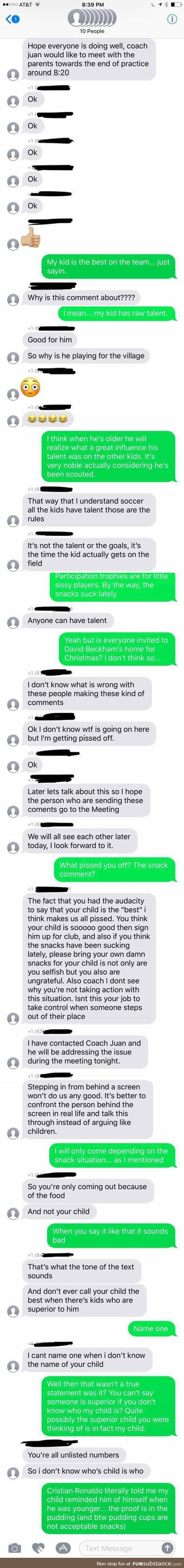 Guy Gets Added To Soccer Mom Group Chat And Can't Stop Trolling Them