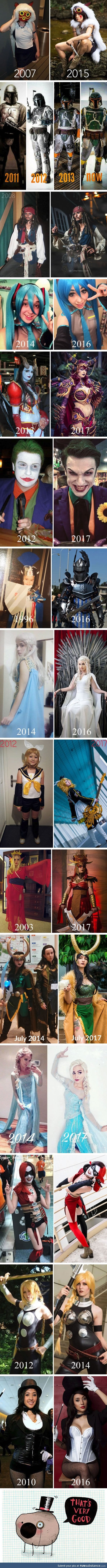 Cosplayers are sharing how their styles evolve over the years