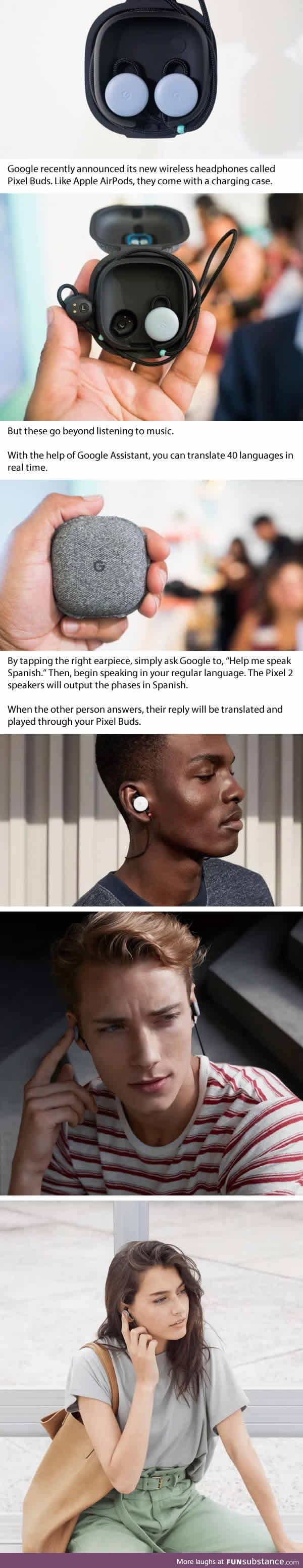 Google's Wireless 'Pixel Buds' Headphones Can Translate 40 Languages