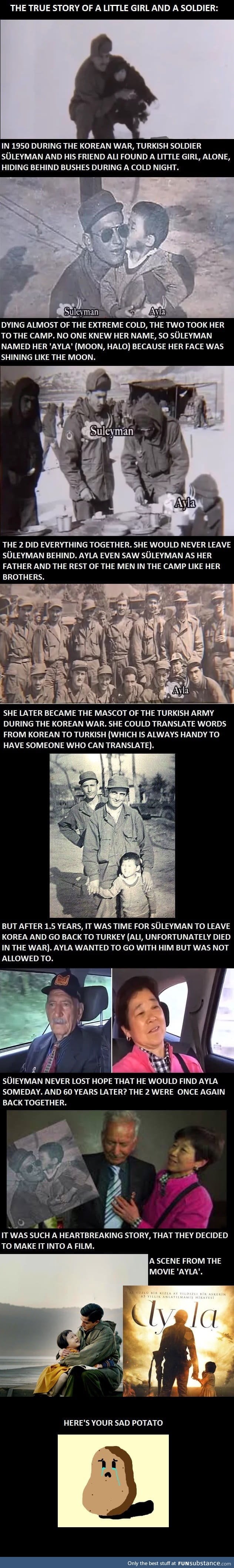 The sad and true story about a little girl and a soldier. *tries not to cry* *cries a lot*