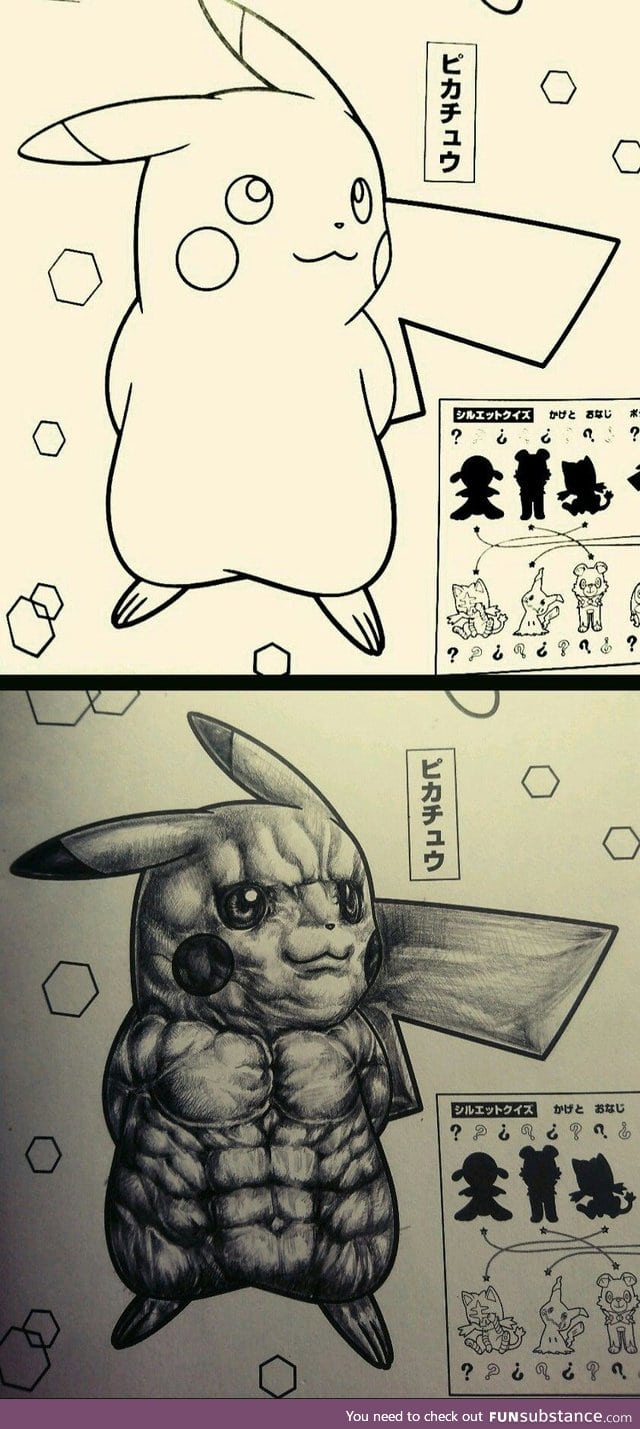 How to color Pikachu
