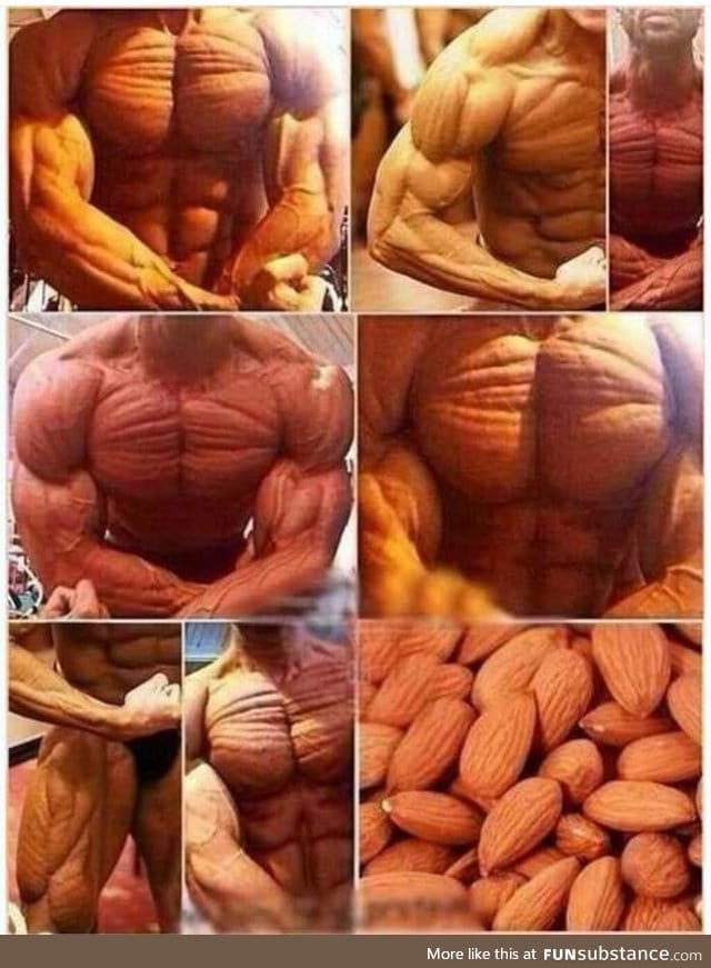 Those almonds look like a man