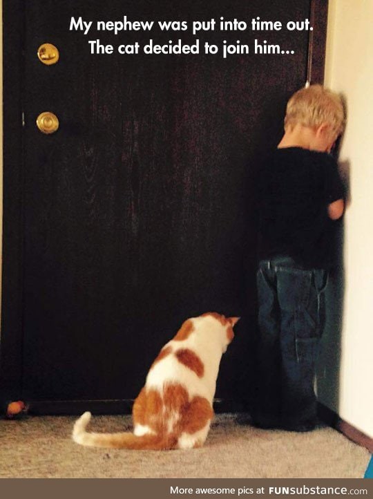 Bowing his head in solidarity