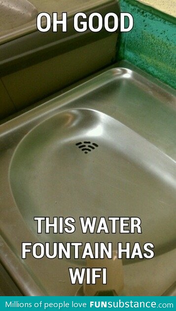 Wi-fi water fountain