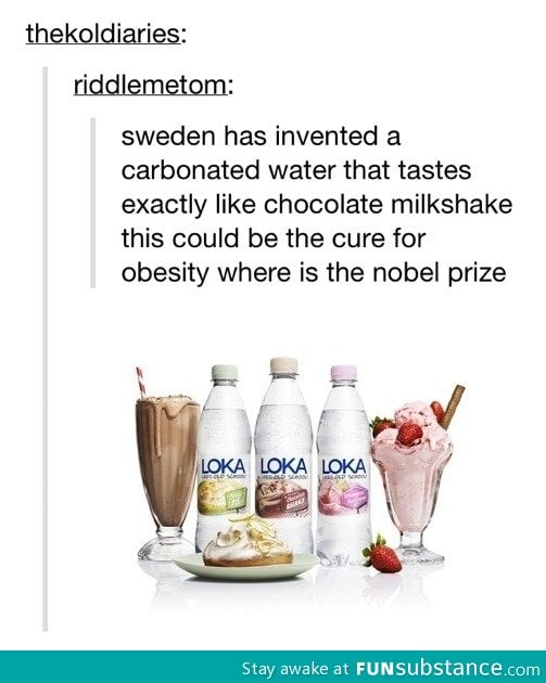 Carbonated water like ice cream