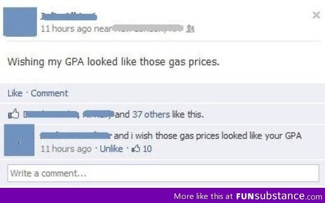 GPA and gas prices