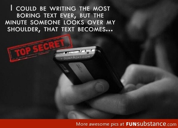 Top secret texting
