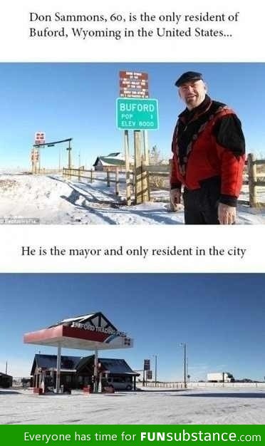 Buford, Wyoming: Forever alone city