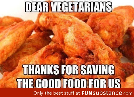 Thank you vegans!