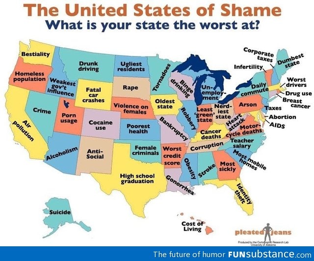 What is your state worse at?