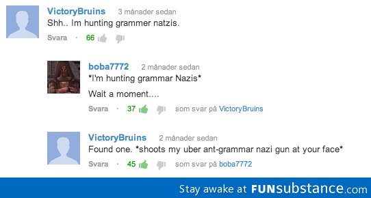 Hunting grammar nazis