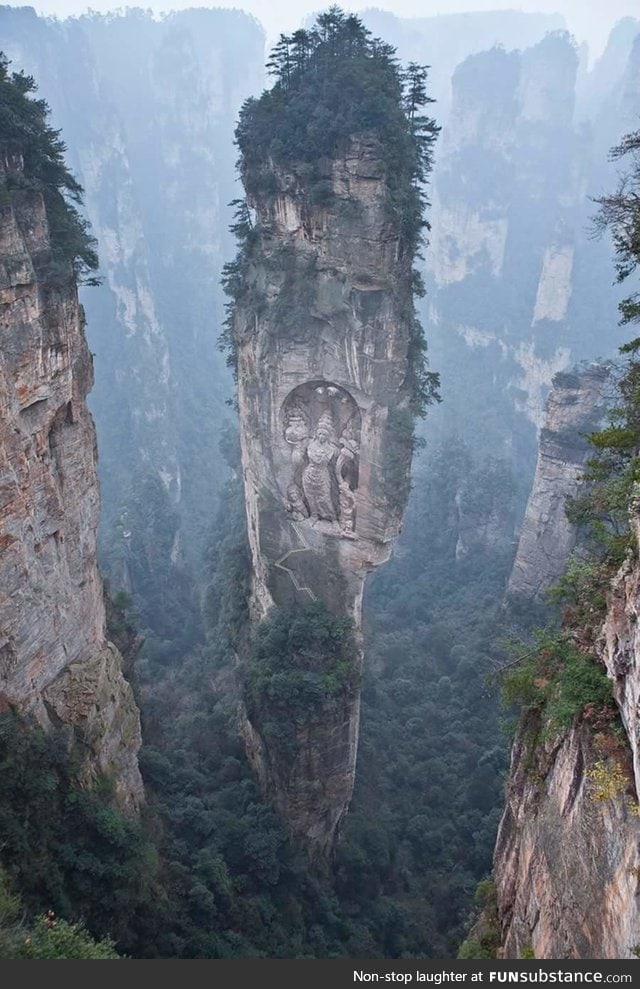 Split pinnacle in Hunan, China