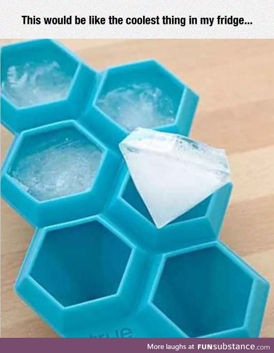 Diamond ice tray