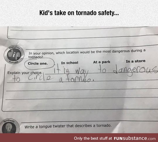 Tornado safety