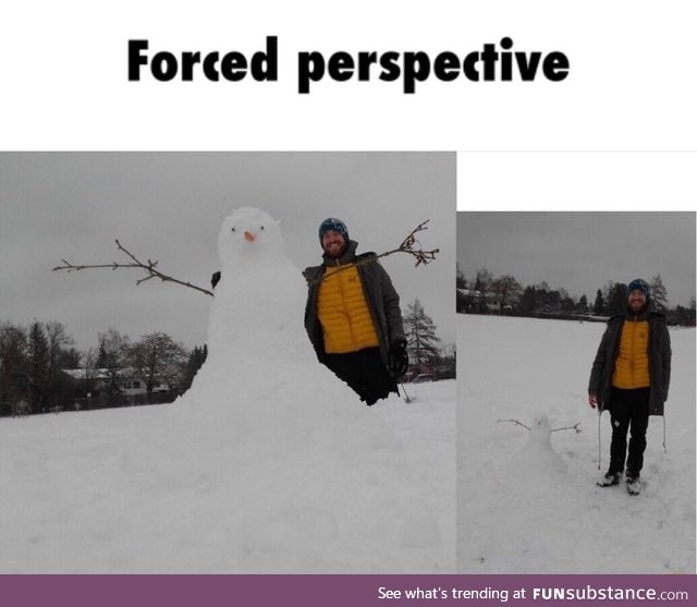 Forced perspective