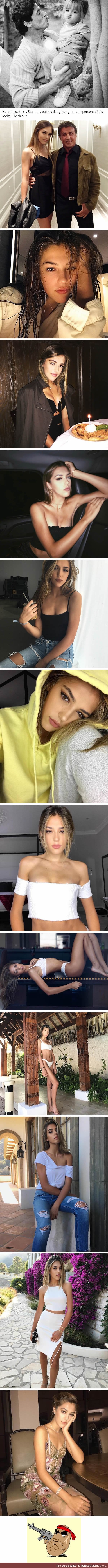 Meet the gorgeous daughter of rambo: Sistine stallone