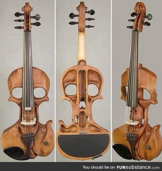Skull violin