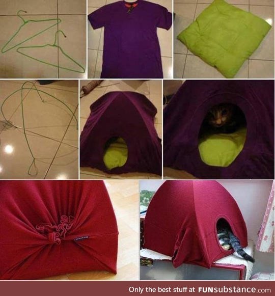 How to easily make a kitty house