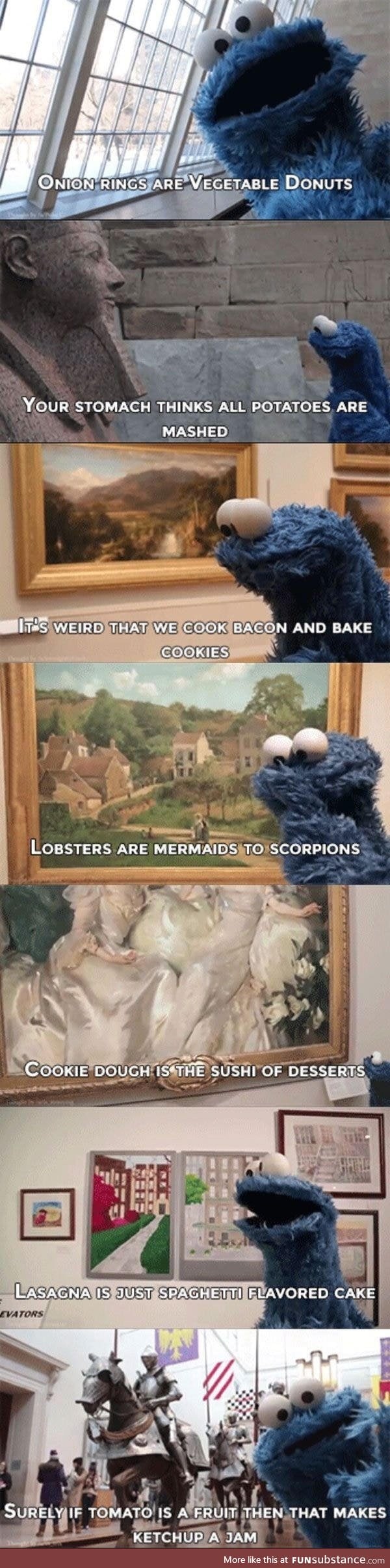 Deep thoughts Cookie Monster