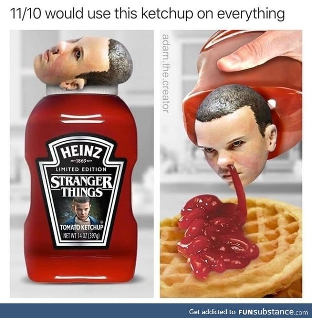 Nose bleed ketchup Stranger Things