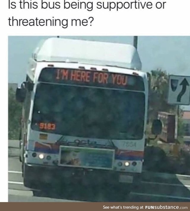 Clingy bus