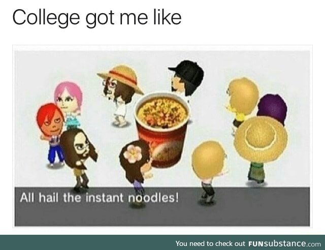 Instant noodles are saving students
