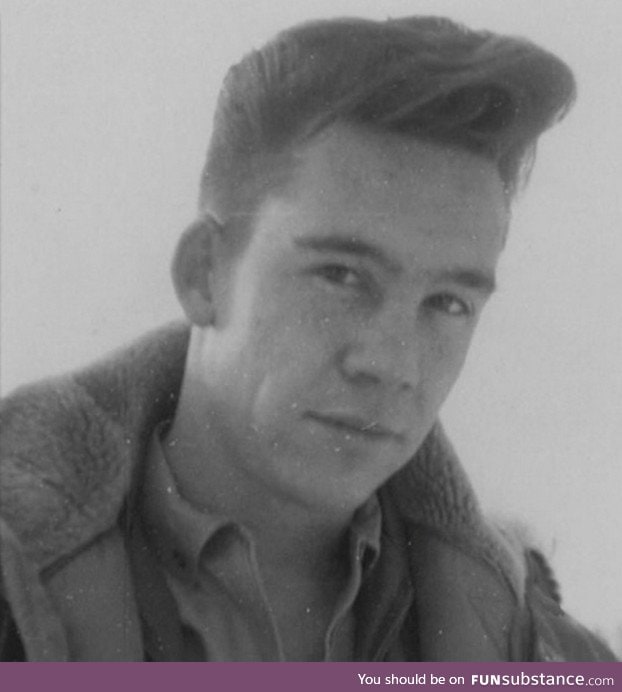 Bob Ross in military without an afro in 1960