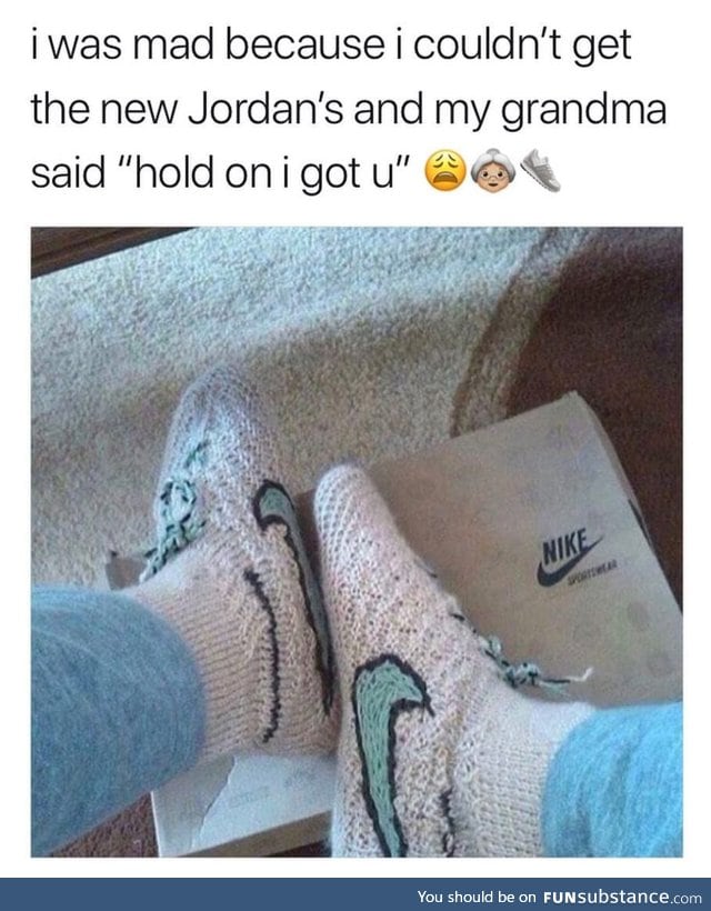 Nike jordans special grandma edition