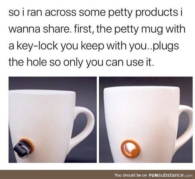 Mug with a lock