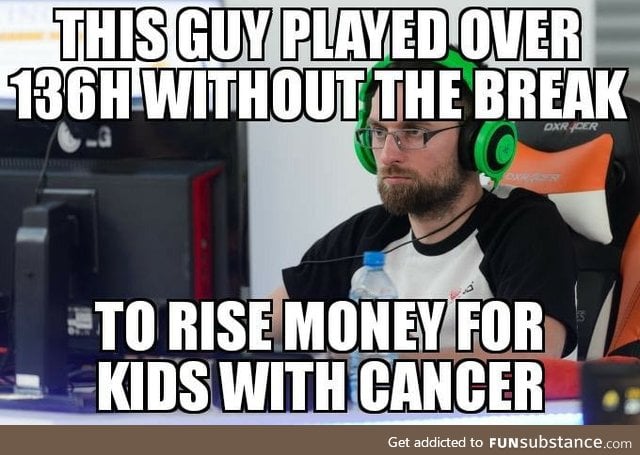 We need more gamers like him