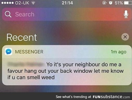 Just your neighbour