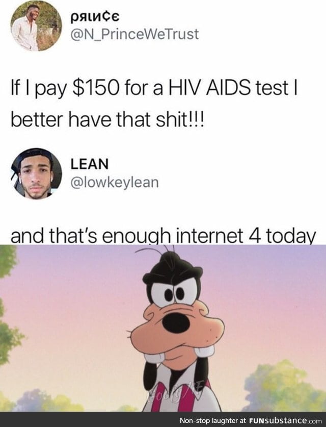 $150 for HIV AIDS test