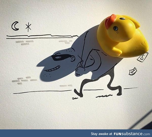 A small duck becomes a burglar