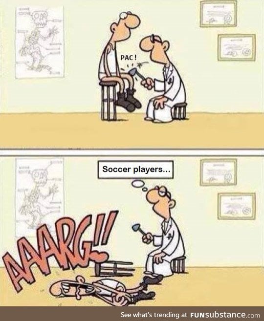 Soccer players in a nutshell