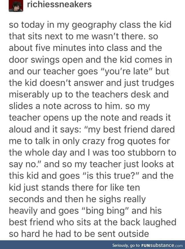 Talk in Crazy Frog