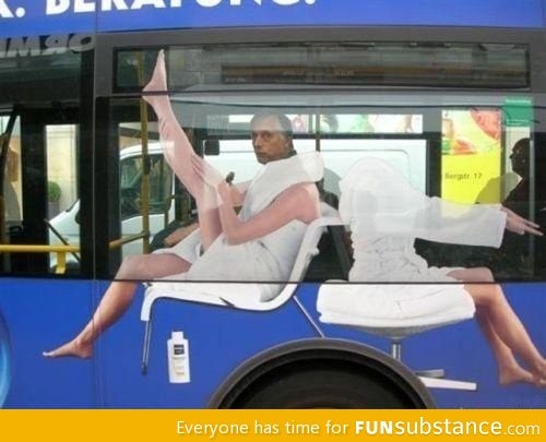 Being fabulous on the bus