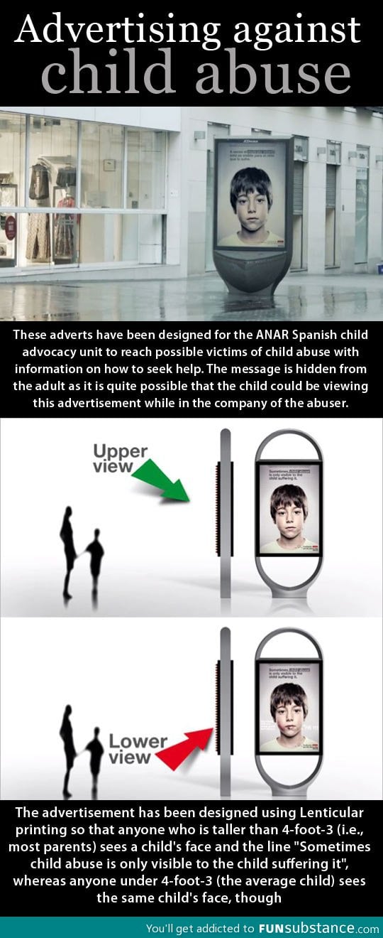 Clever ad designed to reach child abuse victims