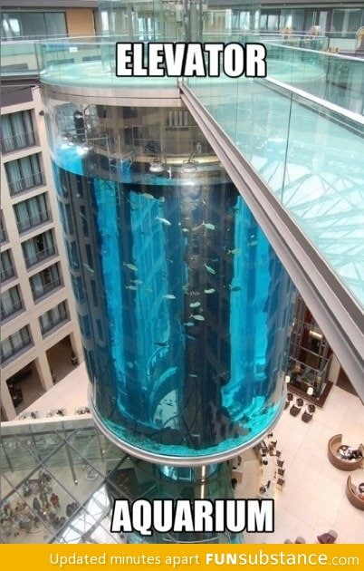 Elevator aquarium