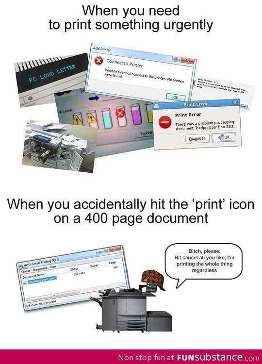 Every scumbag printer