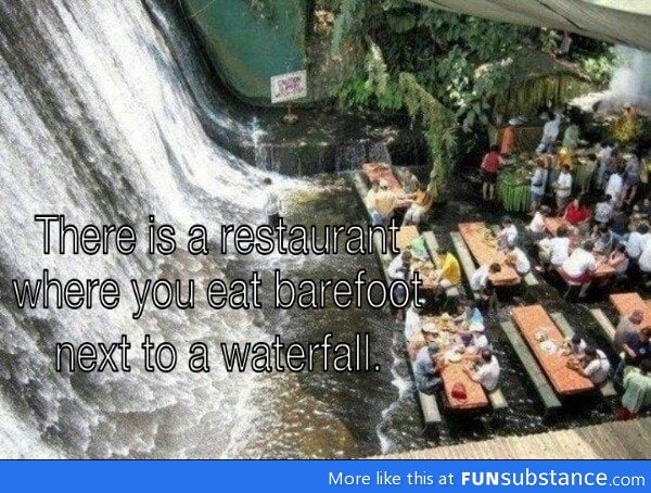 Waterfall restaurant