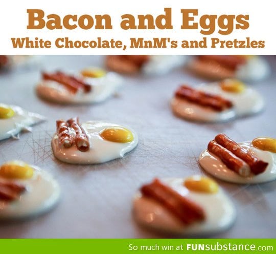Sweet bacon and eggs